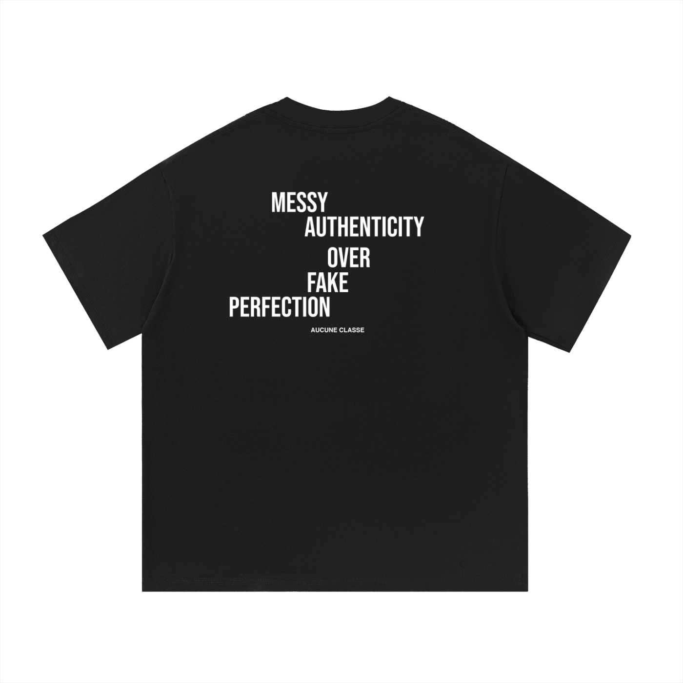 Messy authenticity white