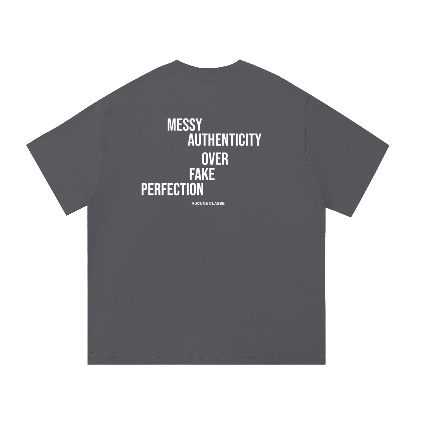 Messy authenticity white