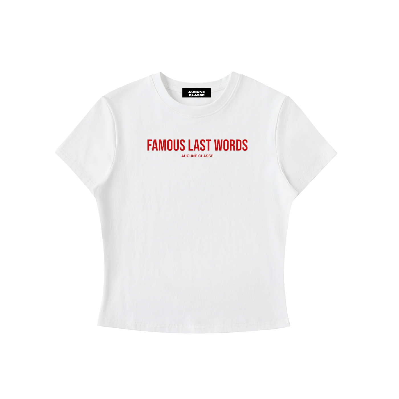 Famous last words bodycon shirt