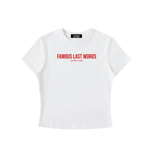 Famous last words bodycon shirt