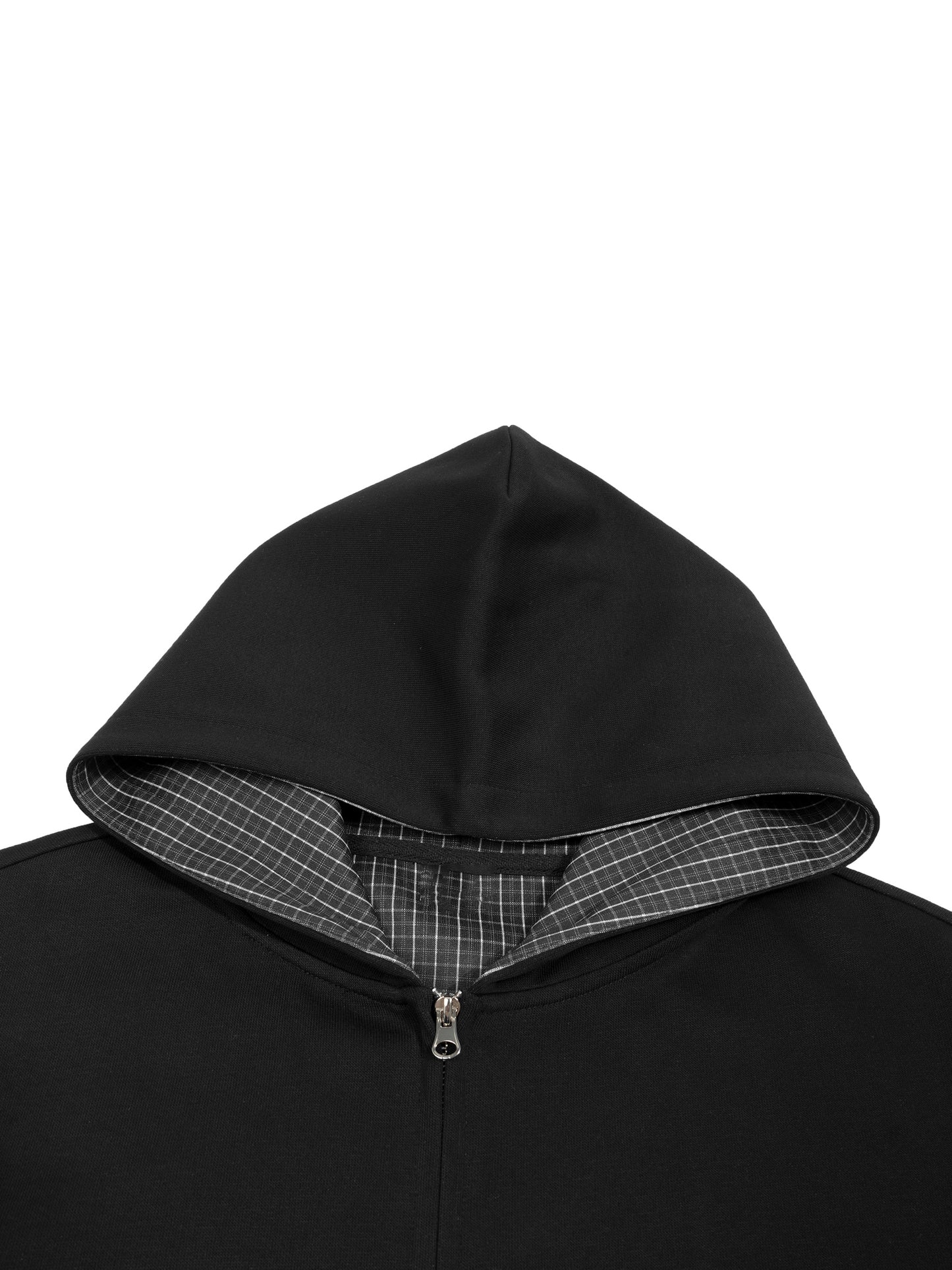 11.5 Plaid Boxy Zip Hoodie